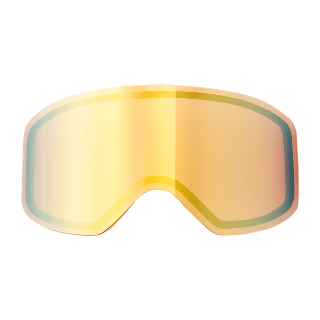 Dainese Unisex Orange/Gold - Hp Ho Cylindrical Ski Goggles Replacement Lens - Helmets & Goggles - L