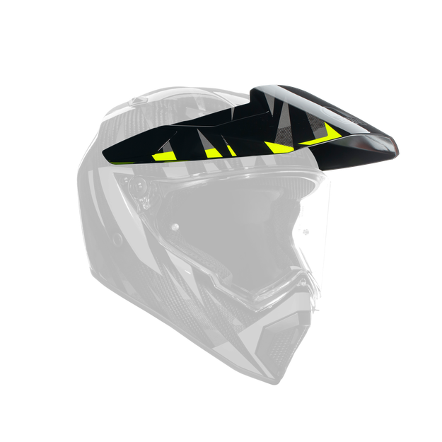 Agv Unisex Steppa Carbon/Grey/Yellow Fluo - Peak Ax9 - Size: Os