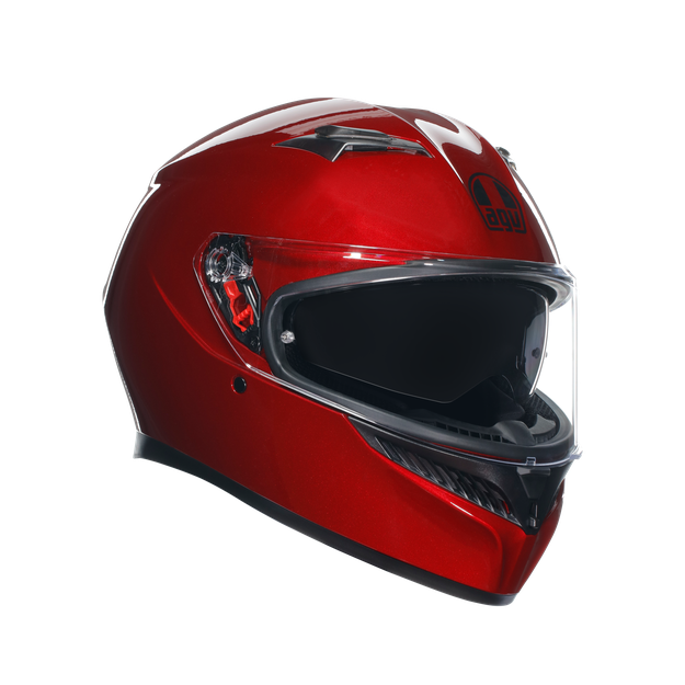 Agv Unisex Mono Competizione Red - K3 - Motorbike Full Face Helmet E2206, Size: S