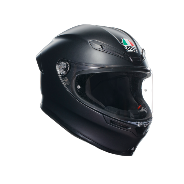 Agv Unisex Matt Black - K6 - Motorbike Full Face Helmet E2206, : Large