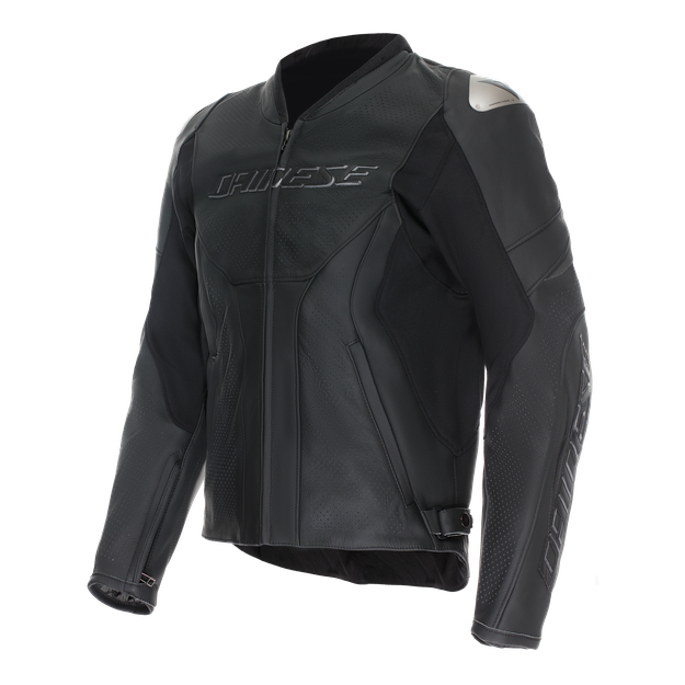 Dainese Men's Black/Black/Black - Racing 5 - Perforated Leather - 64S