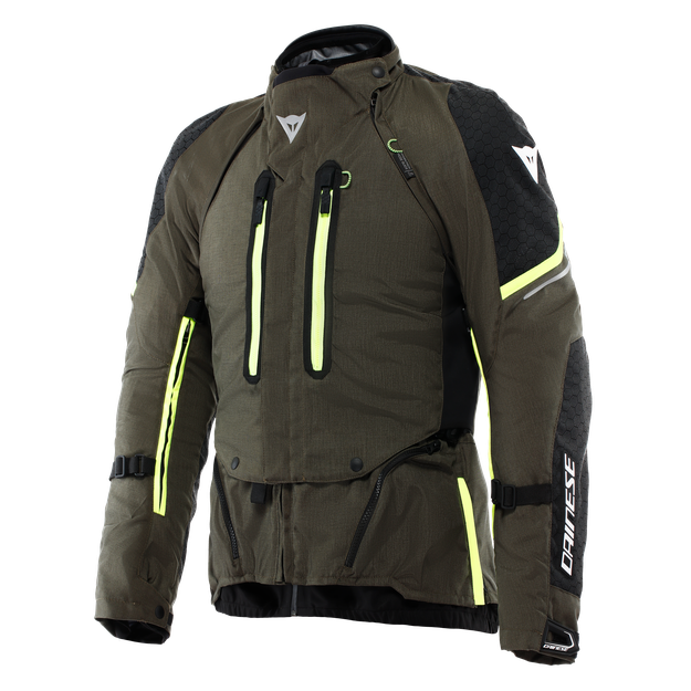Dainese Men's Tarmac/Black/Fluo Yellow - Super Adventure Absøluteshell - Motorcycle Off - Waterproof - 54