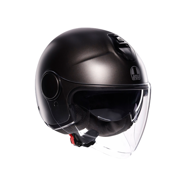 Agv Unisex Mono Matt Asfalto Grey - Eteres - Motorbike Open Face Helmet E2206, Size: M