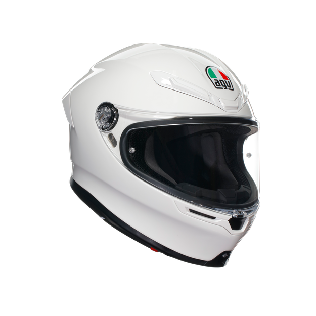 Agv Unisex White - K6 - Motorbike Full Face Helmet E2206, : Medium