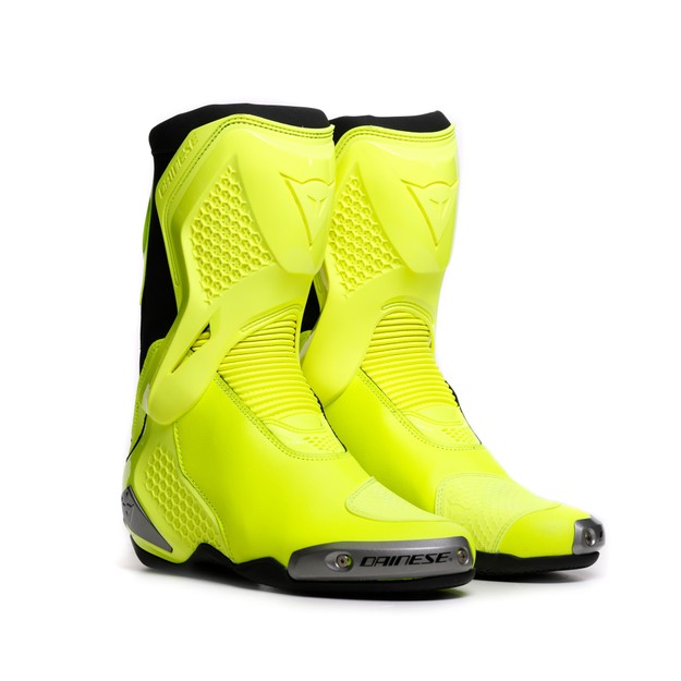 Dainese Men's Yellow-Fluo/Black - Torque 4 - Leather - 38