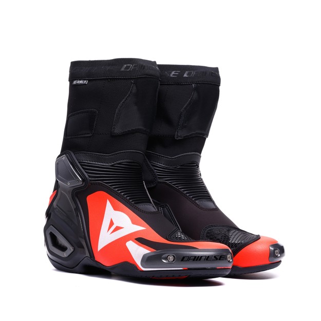 Dainese Men's Black/Red Fluo - Axial 2 - Leather - 42