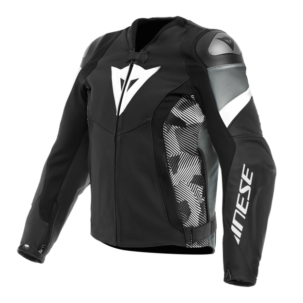 Dainese Men's Black/White/Anthracite - Avro 5 - Leather - 46