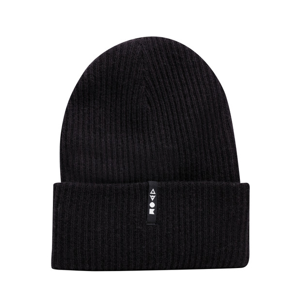 Dainese Unisex Black - Wool Beanie - Technical Layers - Os