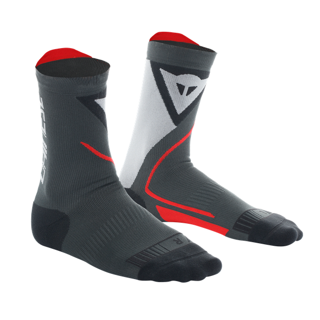 Dainese Unisex Black/Red - Thermal Motorcycle Medium Socks - Accessories - 42/44