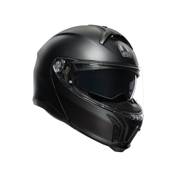 Agv Unisex Matt Black - Tourmodular - Motorbike Flip Up Helmet E2206, Size: Xxl