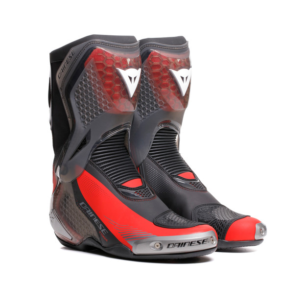 Dainese Men's Black/Red-Lava - Torque 4 S - Leather - 48