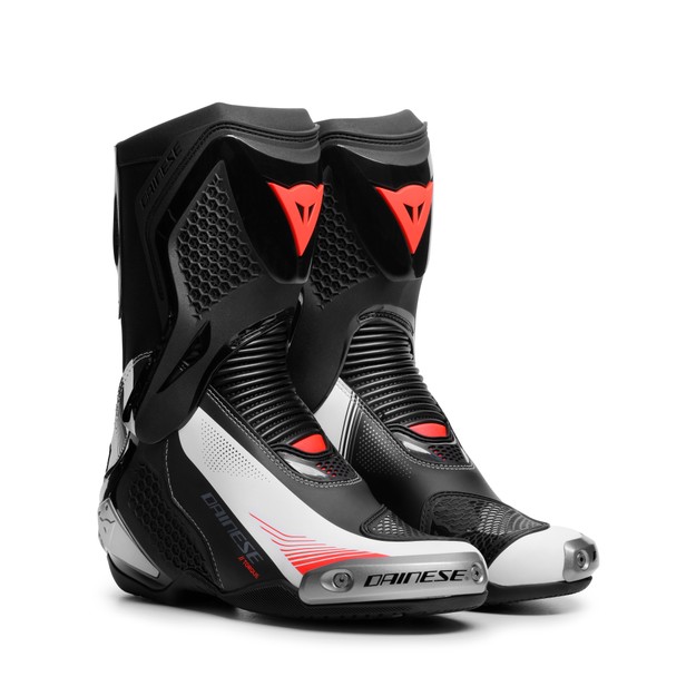 Dainese Women's Black/White/Red-Fluo - Torque 4 - Leather - 36
