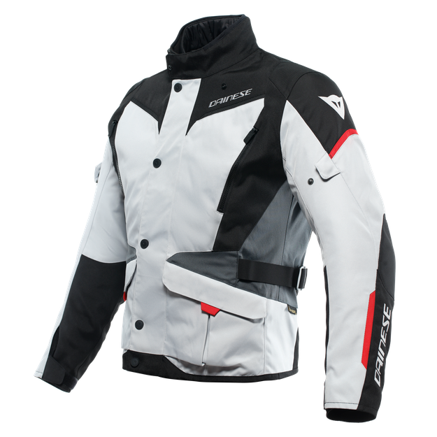 Dainese Men's Glacier-Gray/Black/Lava-Red - Tempest 3 D-Dry - Waterproof - Size 46
