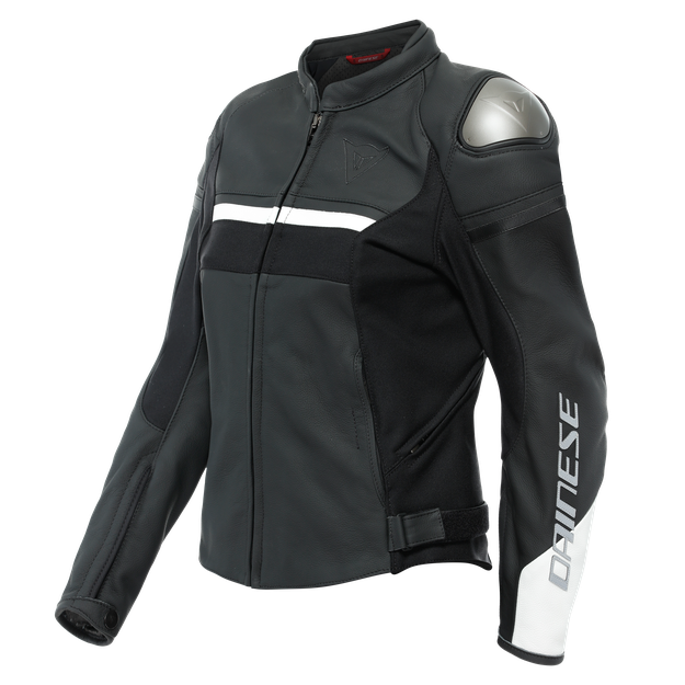 Dainese Women's Black-Matt/Black-Matt/White - Rapida - Jackets - 42