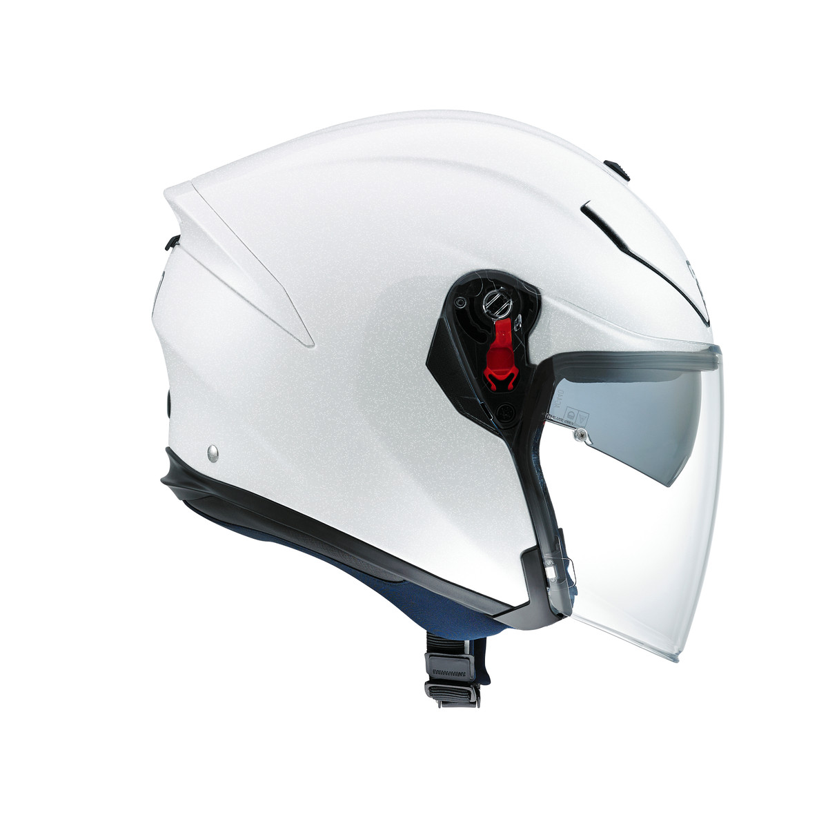 Touring Motorcycle Helmet K 5 Jet Agv E2205 Solid Pearl White AGV