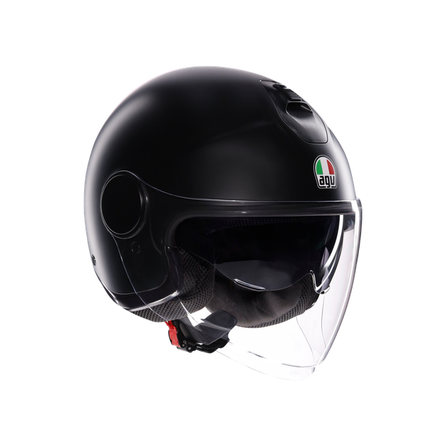 Agv Unisex Mono Matt Black - Eteres - Motorbike Open Face Helmet E2206, Size: Xs