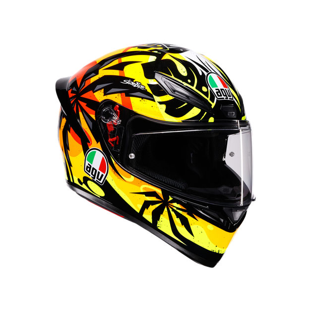Agv Unisex Tropicrush Black/Orange - K1 S - Motorbike Full Face Helmet E2206, Size: L