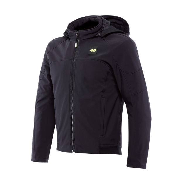 Dainese Men's Black/Yellow-Fluo - Ignite 2 Tex Vr46 - Textile - 56