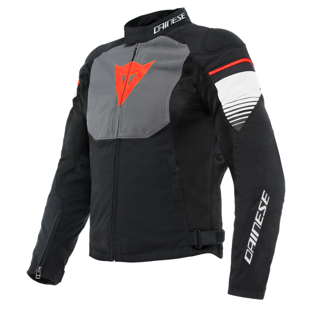 Dainese Men's Black/Gray/White - Air Fast Tex - Jackets - 46