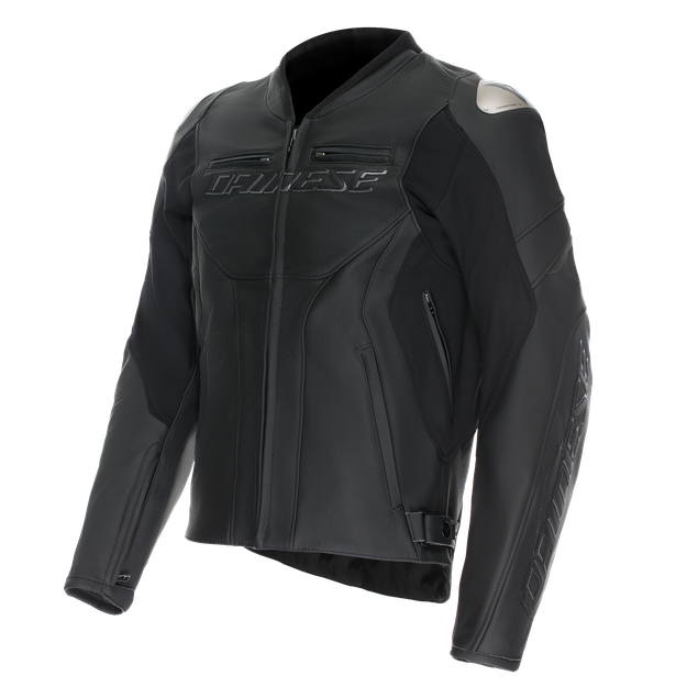 Dainese Men's Black/Black/Black - Racing 5 - Leather - 46