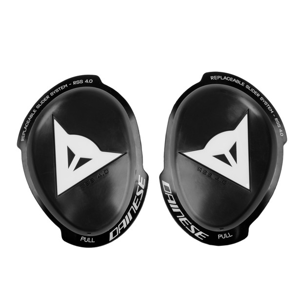 Dainese Unisex Black/White - Knee Slider Rss 4.0 - Knees - Os