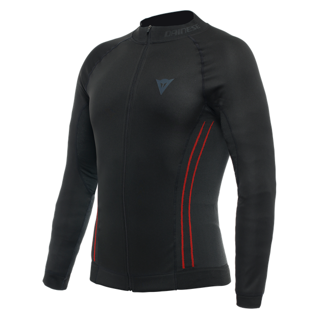 Dainese Men's Black/Red - Thermal Motorcycle Windproof Long Sleeve Shirt - Jackets & T-Shirts - L