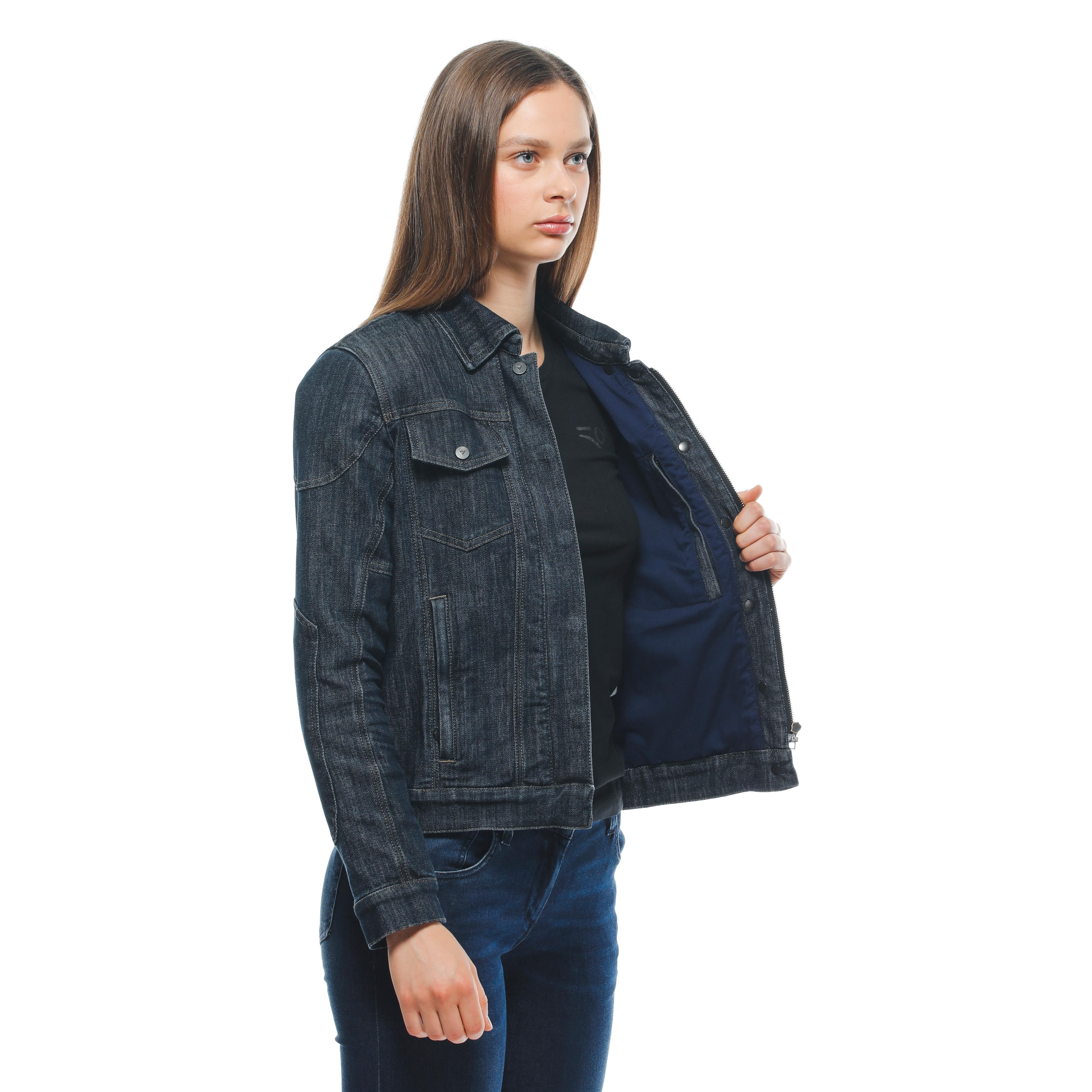 DENIM TEX - WOMEN'S MOTORCYCLE JACKET IN FABRIC - BLUE - 5