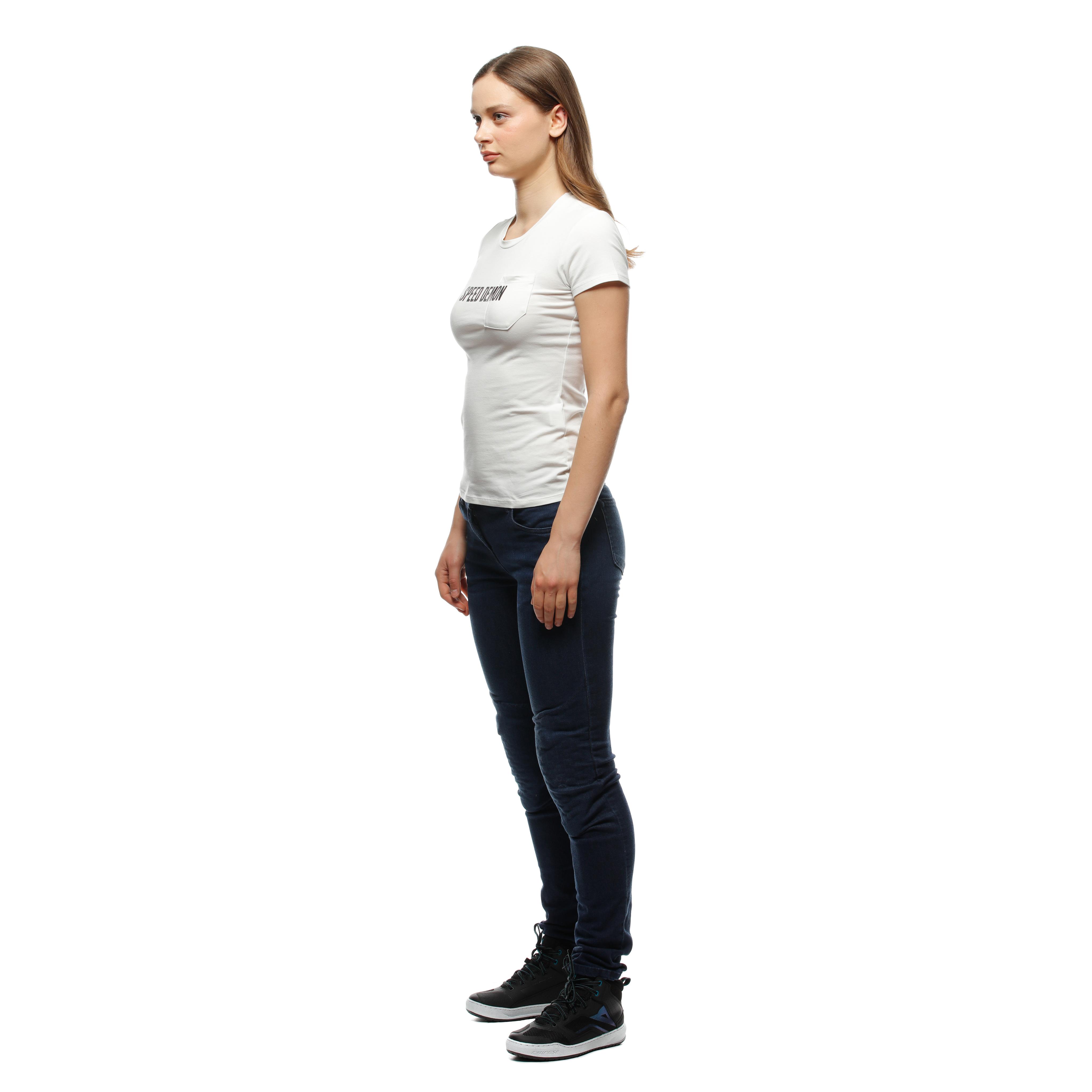 DEMON POCKET - WOMEN'S T-SHIRT - BLANC DE BLANC - 4