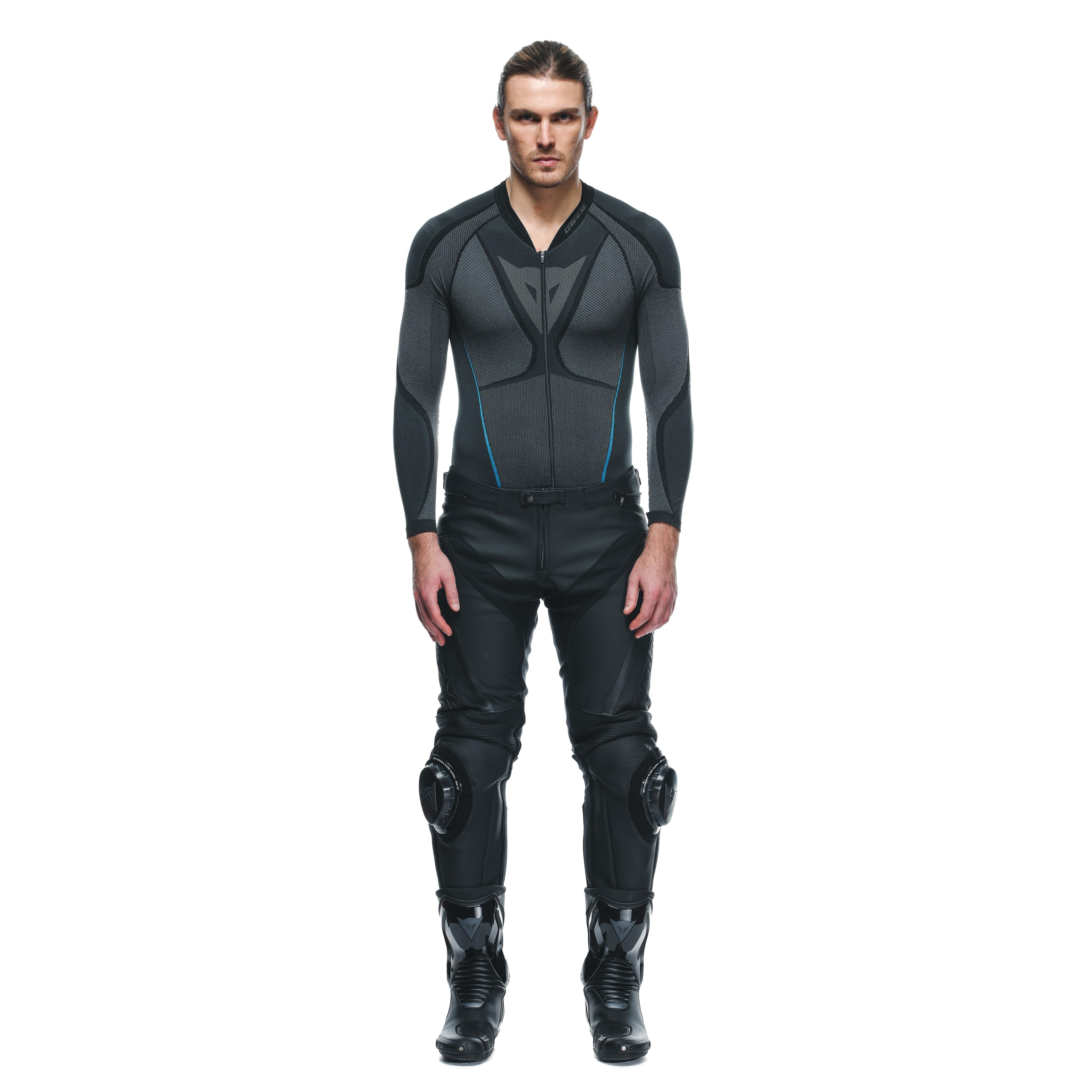 DELTA 4 - MOTORRADHOSE AUS LEDER HERREN - BLACK/BLACK - 3