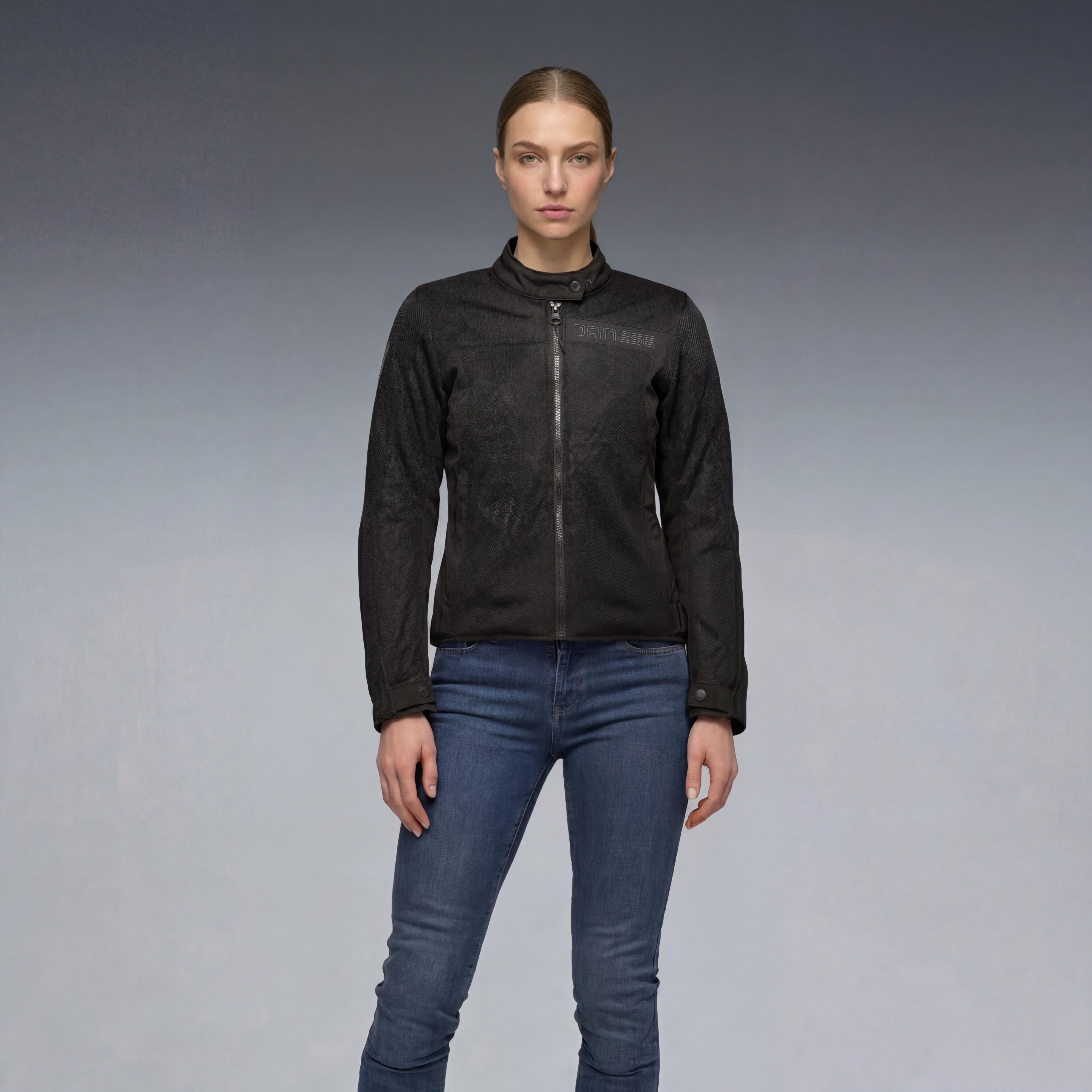 LISBONA AIR TEX - WOMEN'S SUMMER TEXTILE MOTORCYCLE JACKET - BLACK - 3