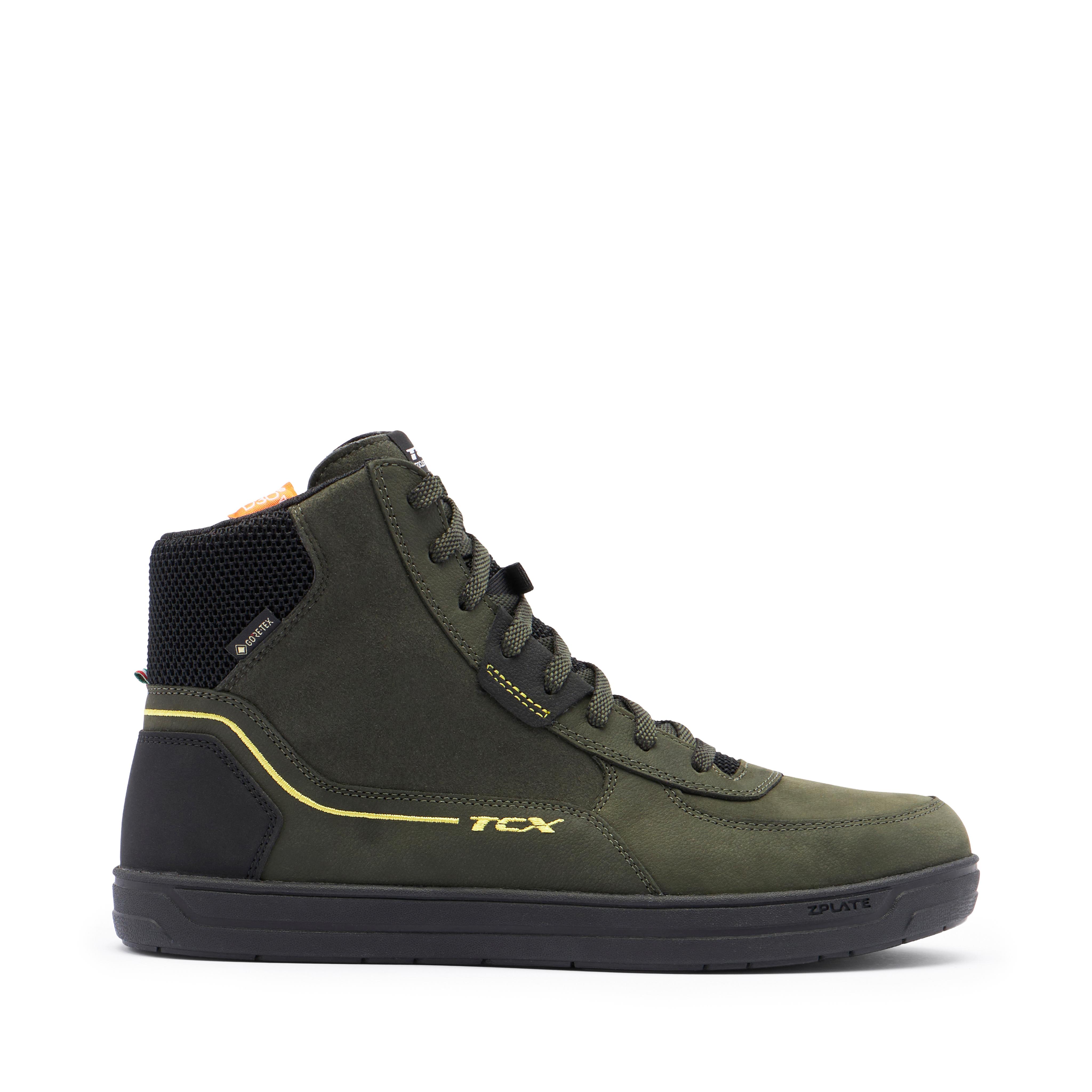 MOOD 2 GORE-TEX&reg; WATERPROOF MOTORCYCLE SHOES MEN - GREEN/BLACK/YELLOW -  - 2