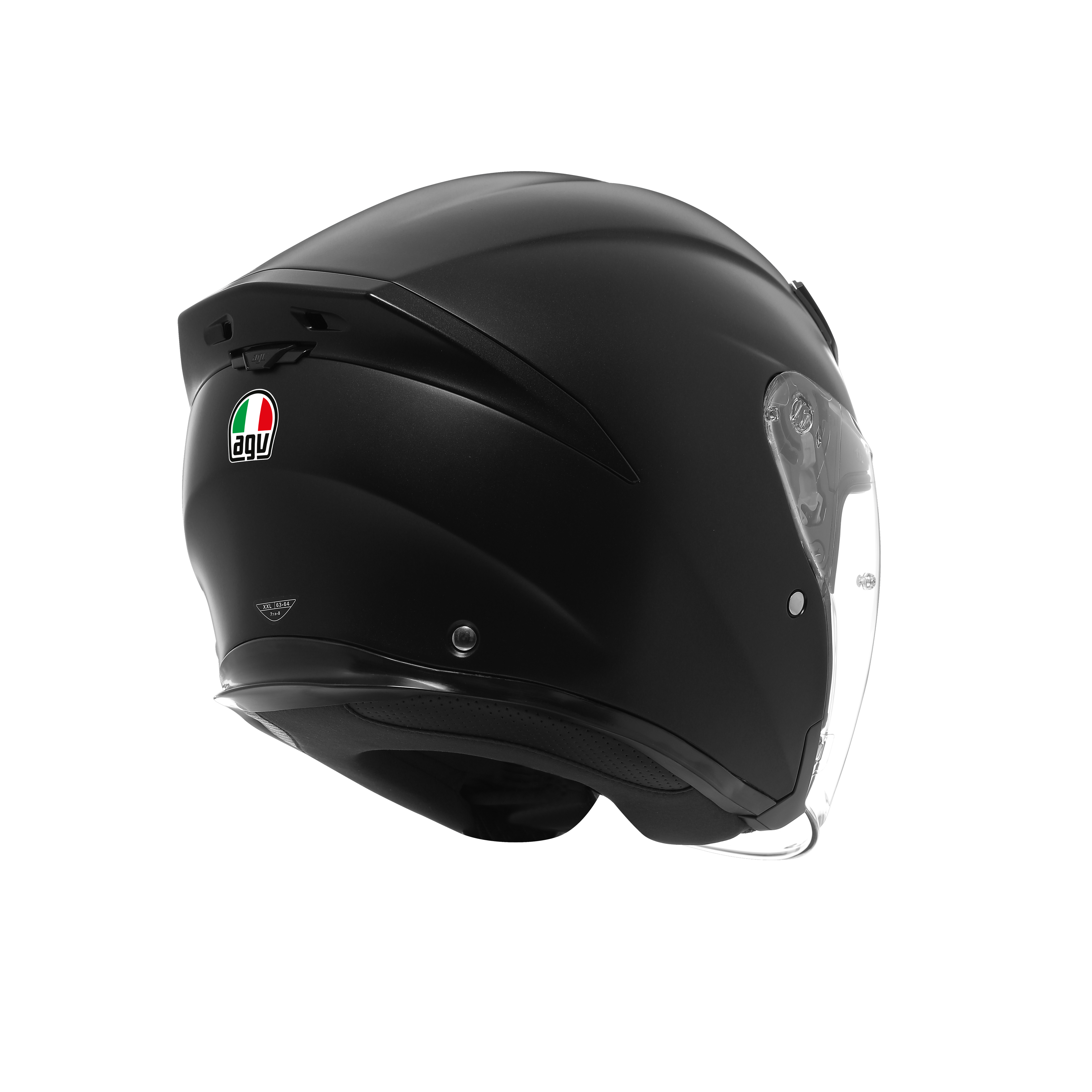 K5 JET EVO MONO MATT BLACK - CASQUE MOTO JET E2206 -  - 4