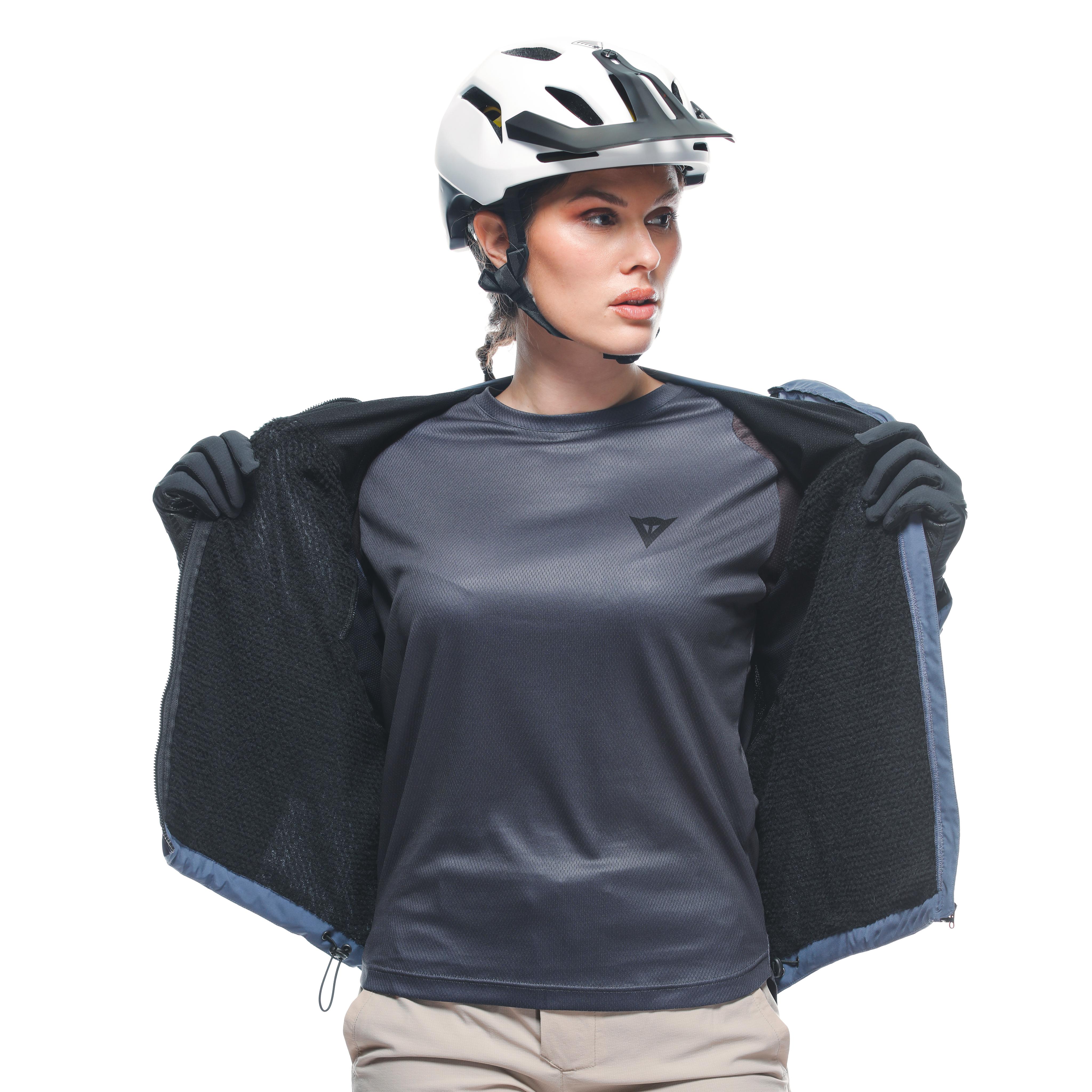 HGC HYBRID - WOMEN'S WINDPROOF BIKE JACKET - DARK-GRAY - 12