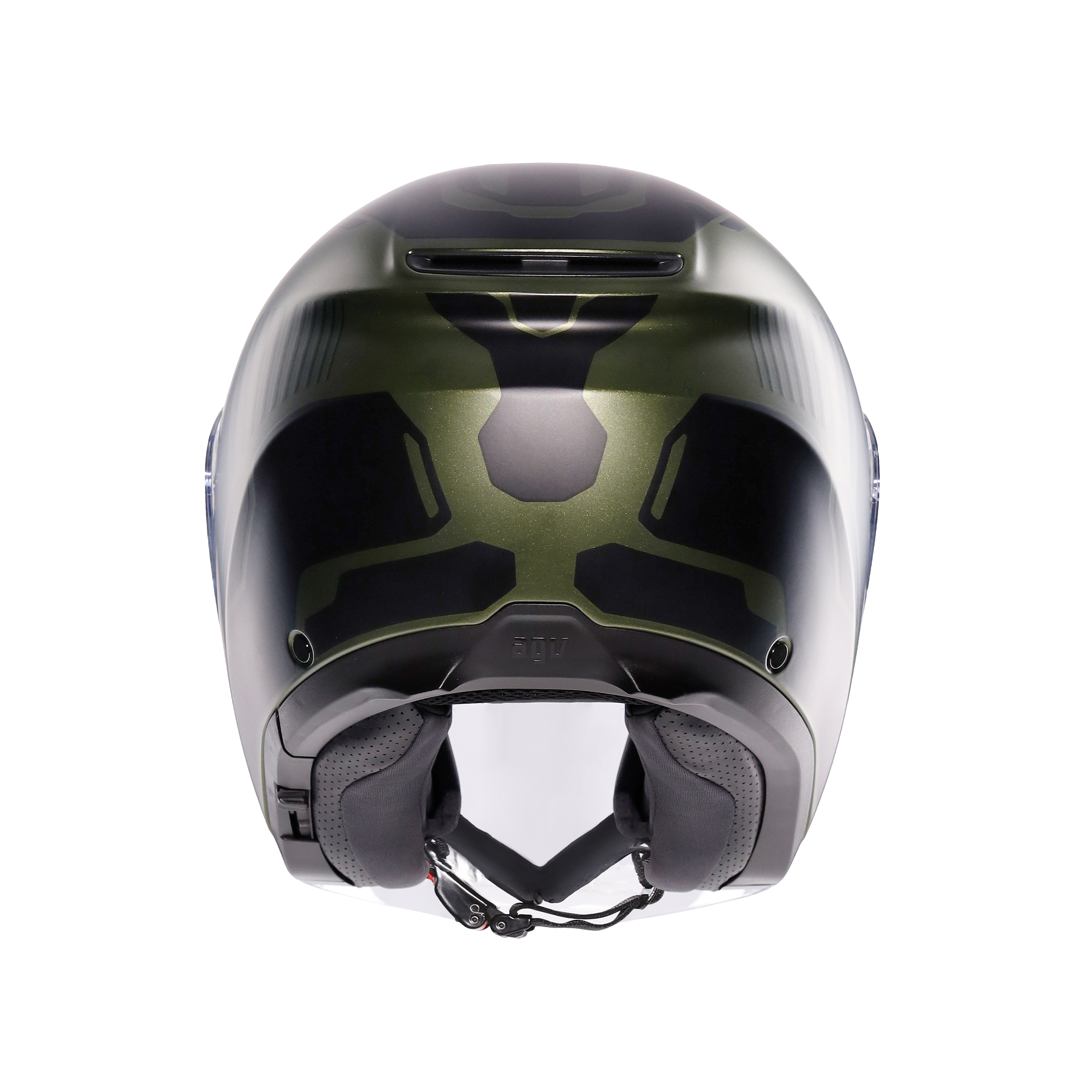 IRIDES SAKAI MATT GREEN/BLACK - CASQUE MOTO JET E2206 -  - 3