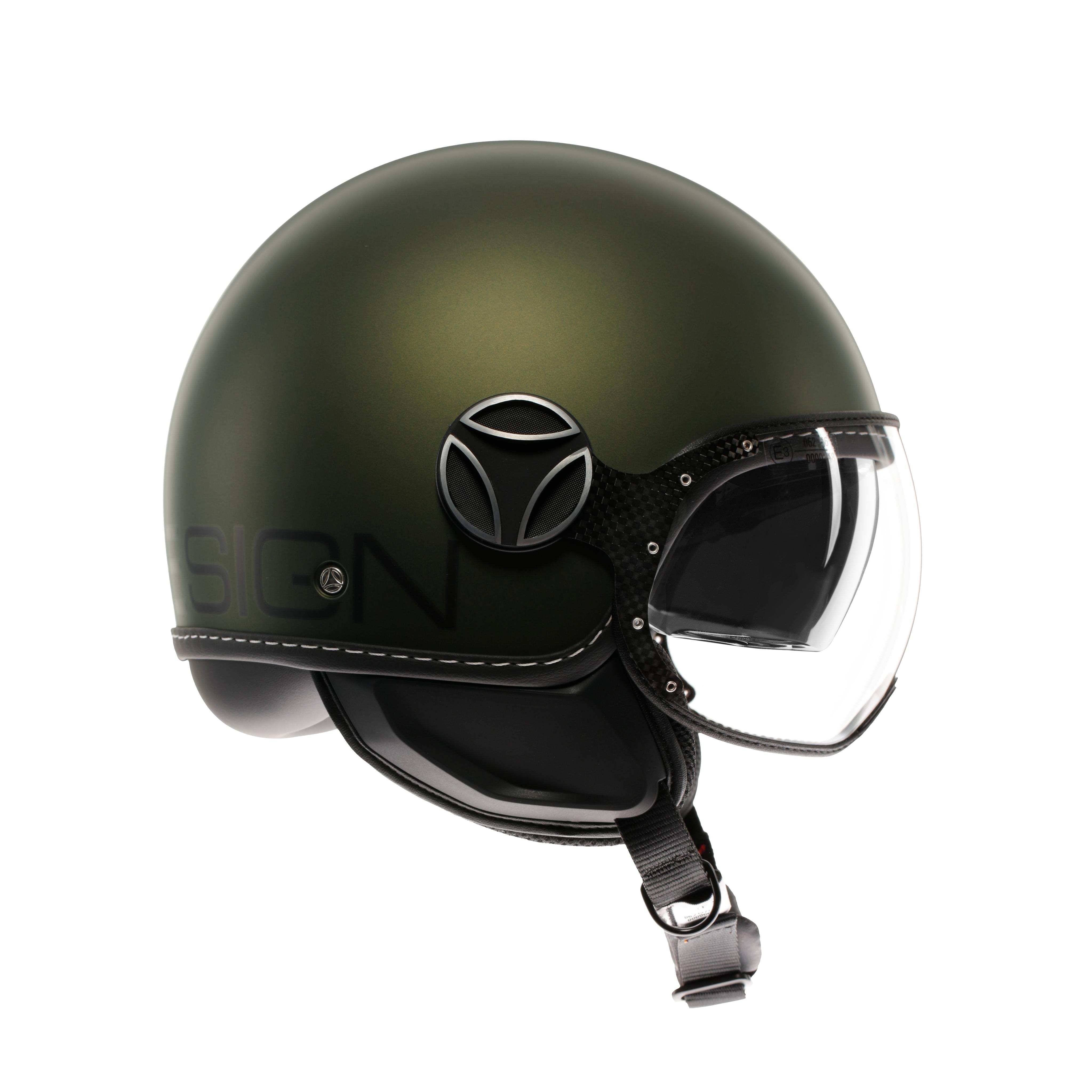 MOMODESIGN FGTR EVO MATT GR&Uuml;N / SCHWARZ- JET-HELM MIT DOPPELVISIER E2206 -  - 3