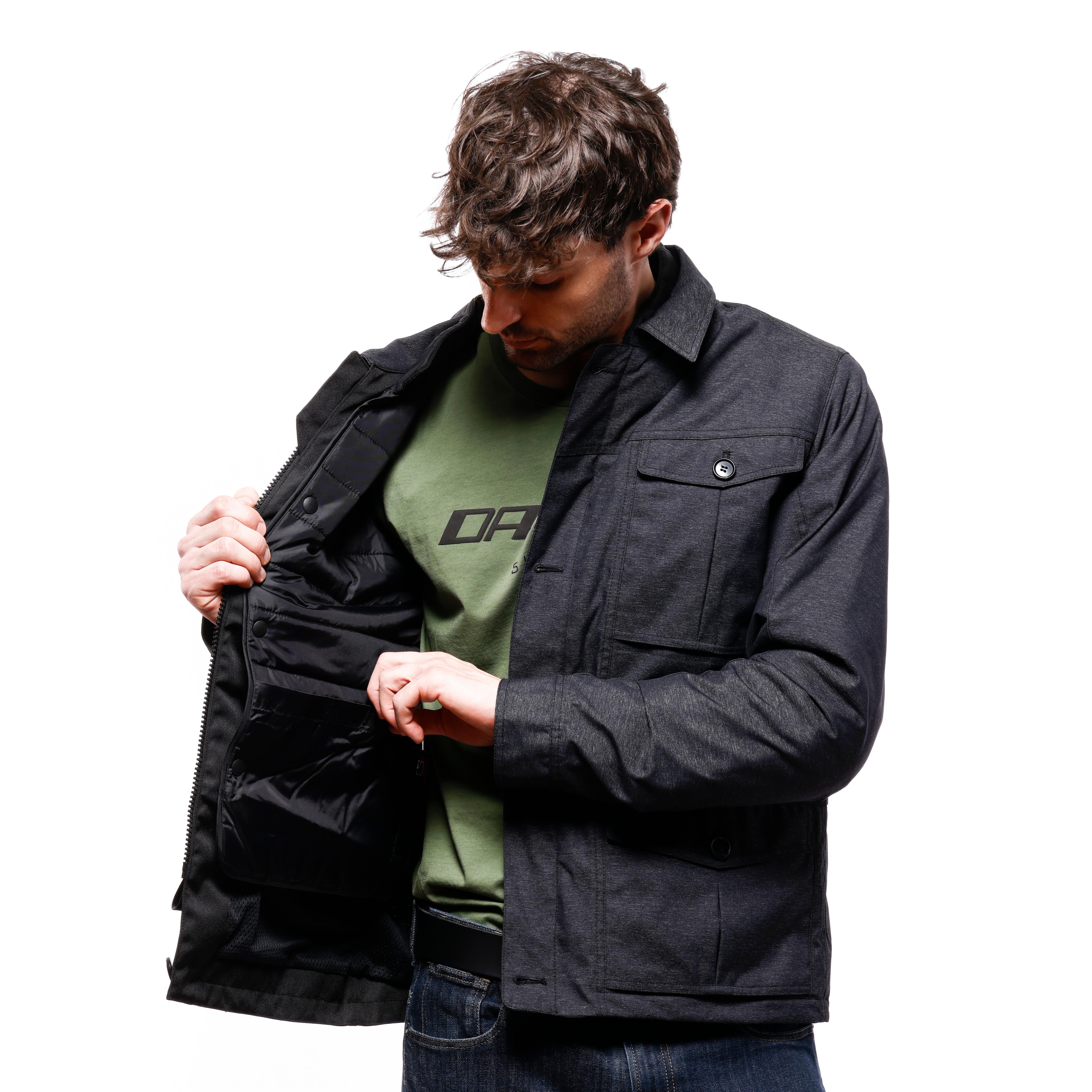MARVILA TEX - BLOUSON MOTO EN TEXTILE HOMME - DARK GREY - 9