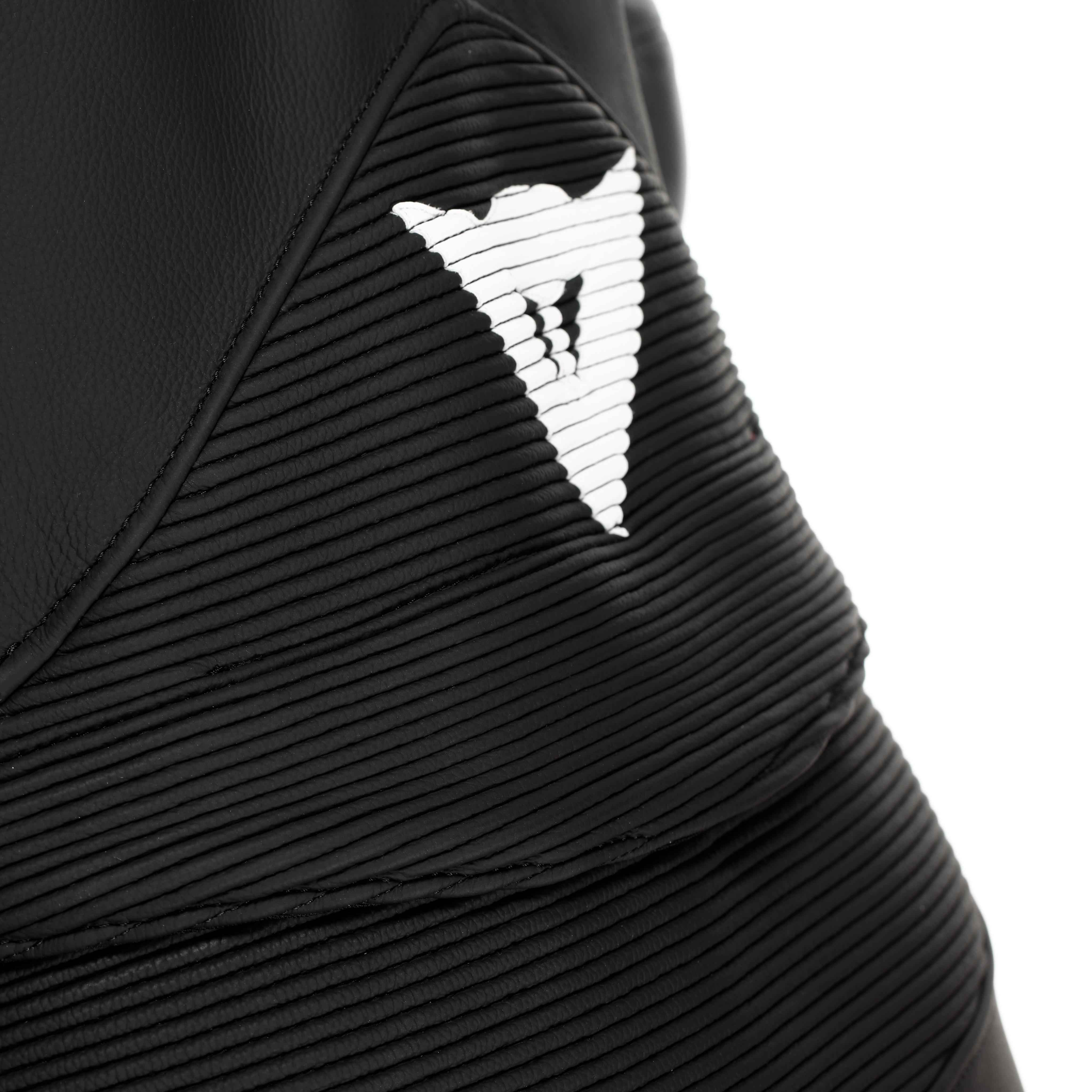 FULMINEA - MONO DE MOTO DE CUERO 2 PIEZAS MUJER - BLACK/ANTHRACITE/WHITE - 15