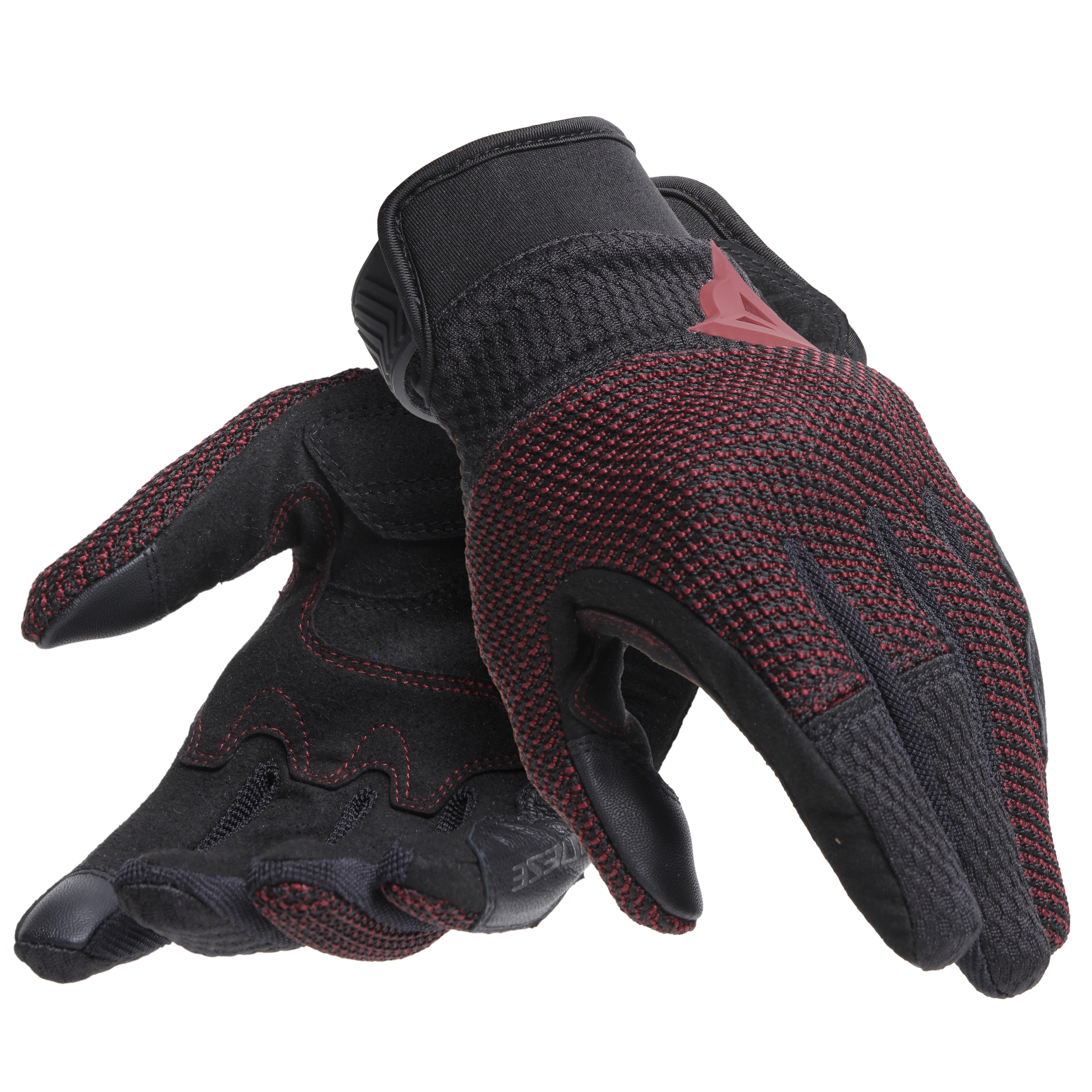 TORINO - WOMEN'S MOTORCYCLE TEXTILE GLOVES - BLACK/APPLE-BUTTER - 5