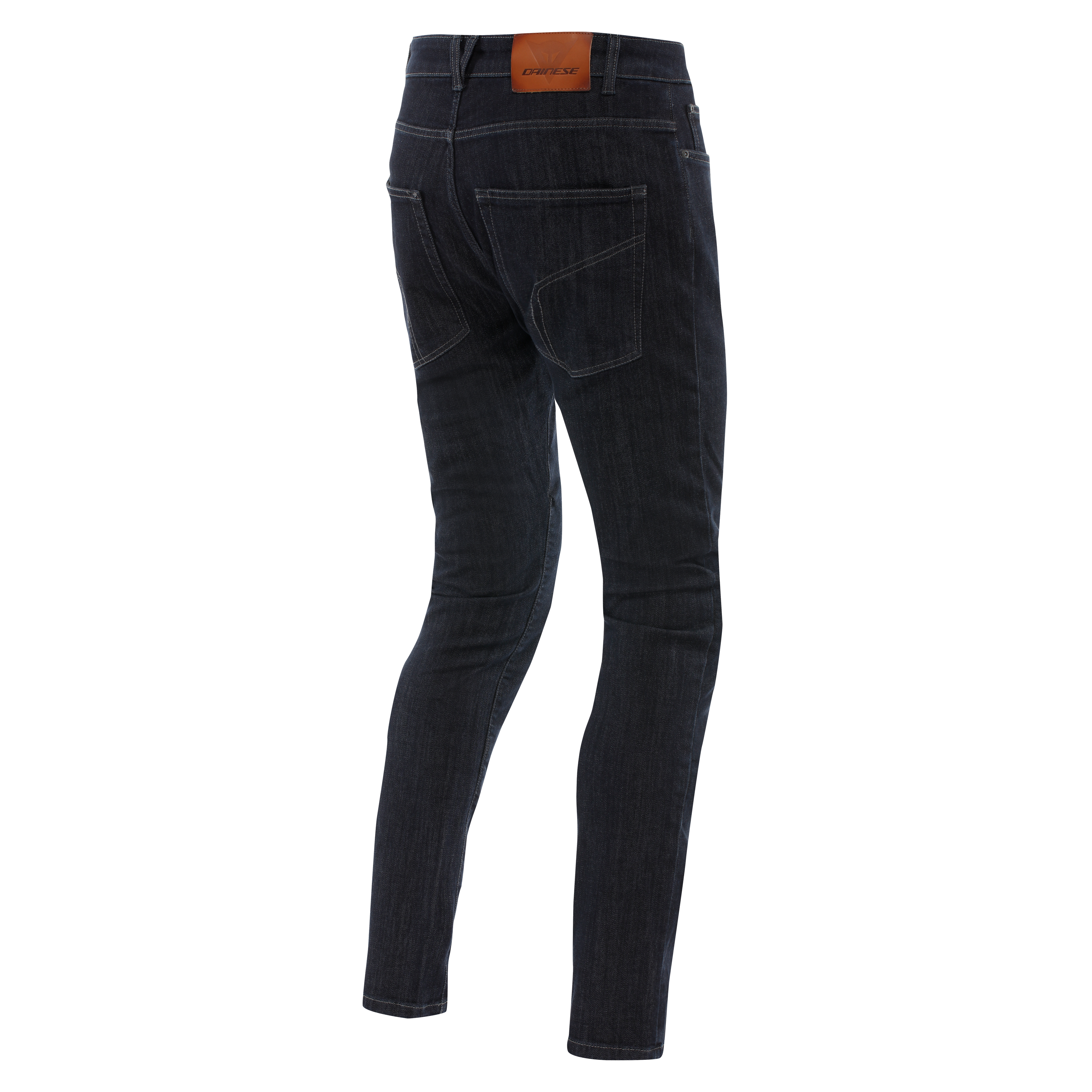 5-POCKET DENIM - MEN REGULAR TAPERED MOTORCYCLE JEANS - DEEP-BLUE - 2