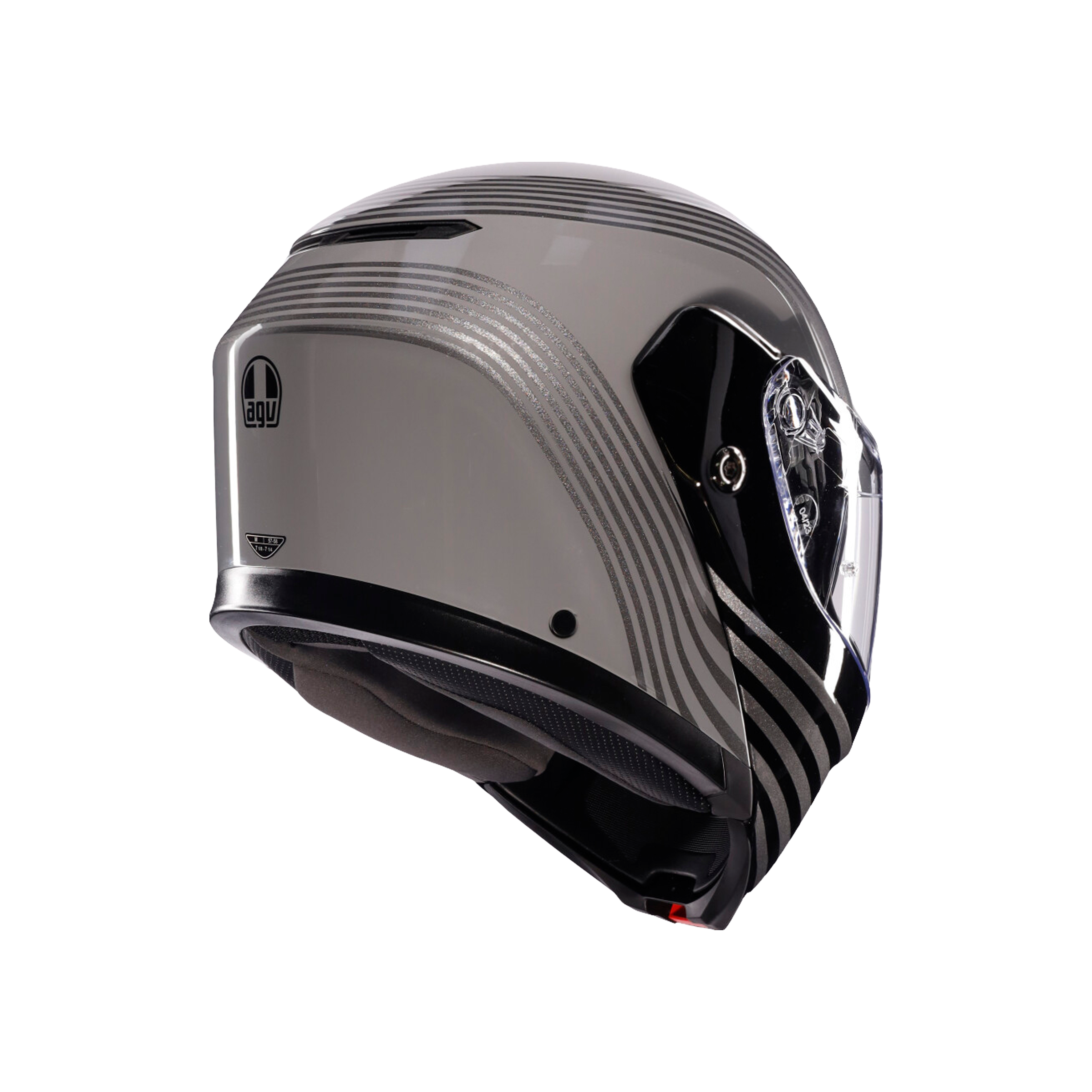 STREETMODULAR ISEO GREY/BLACK - MOTORBIKE FLIP UP HELMET DOT(E2206) -  - 6