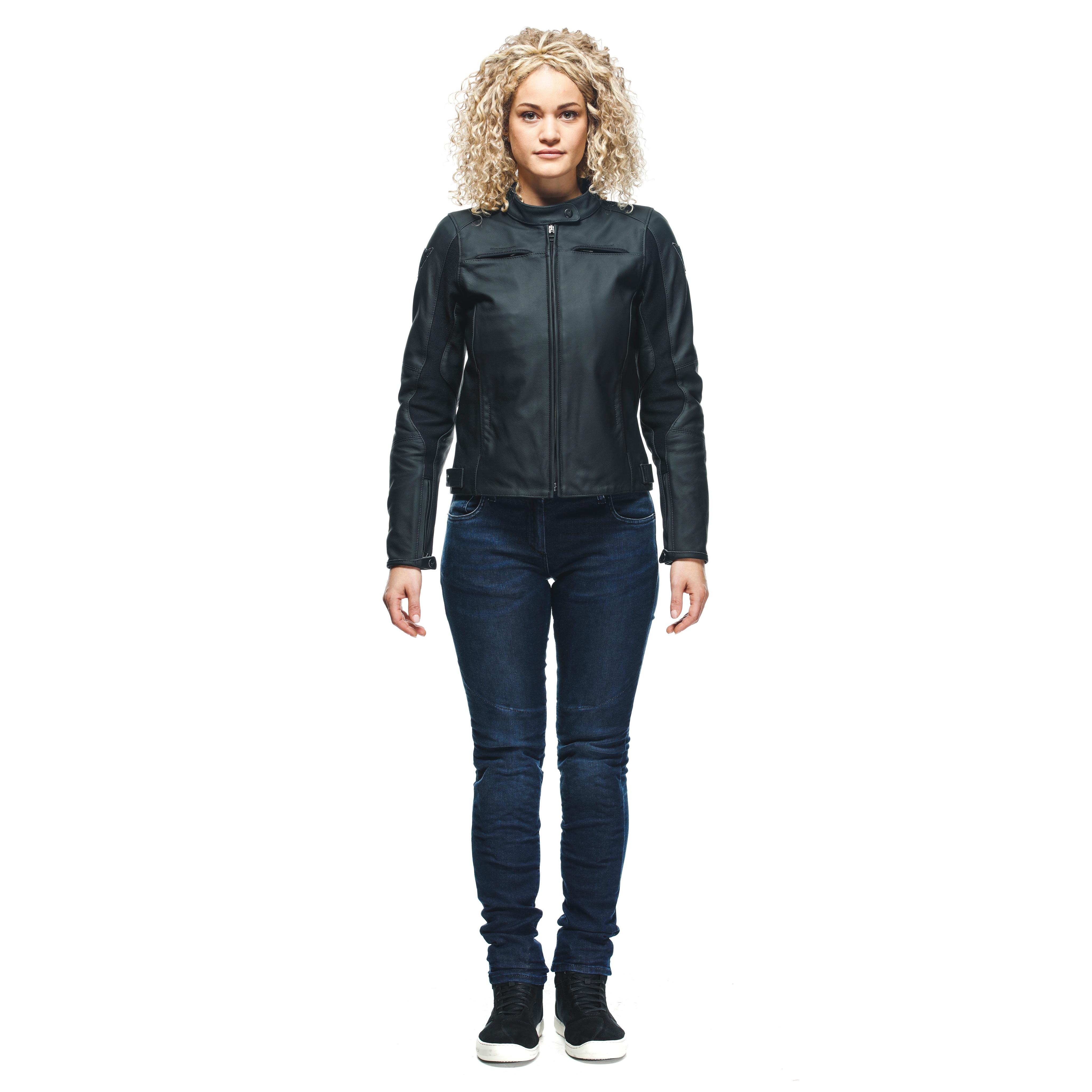 RAZON 2 LADY LEATHER JACKET - BLACK - 3