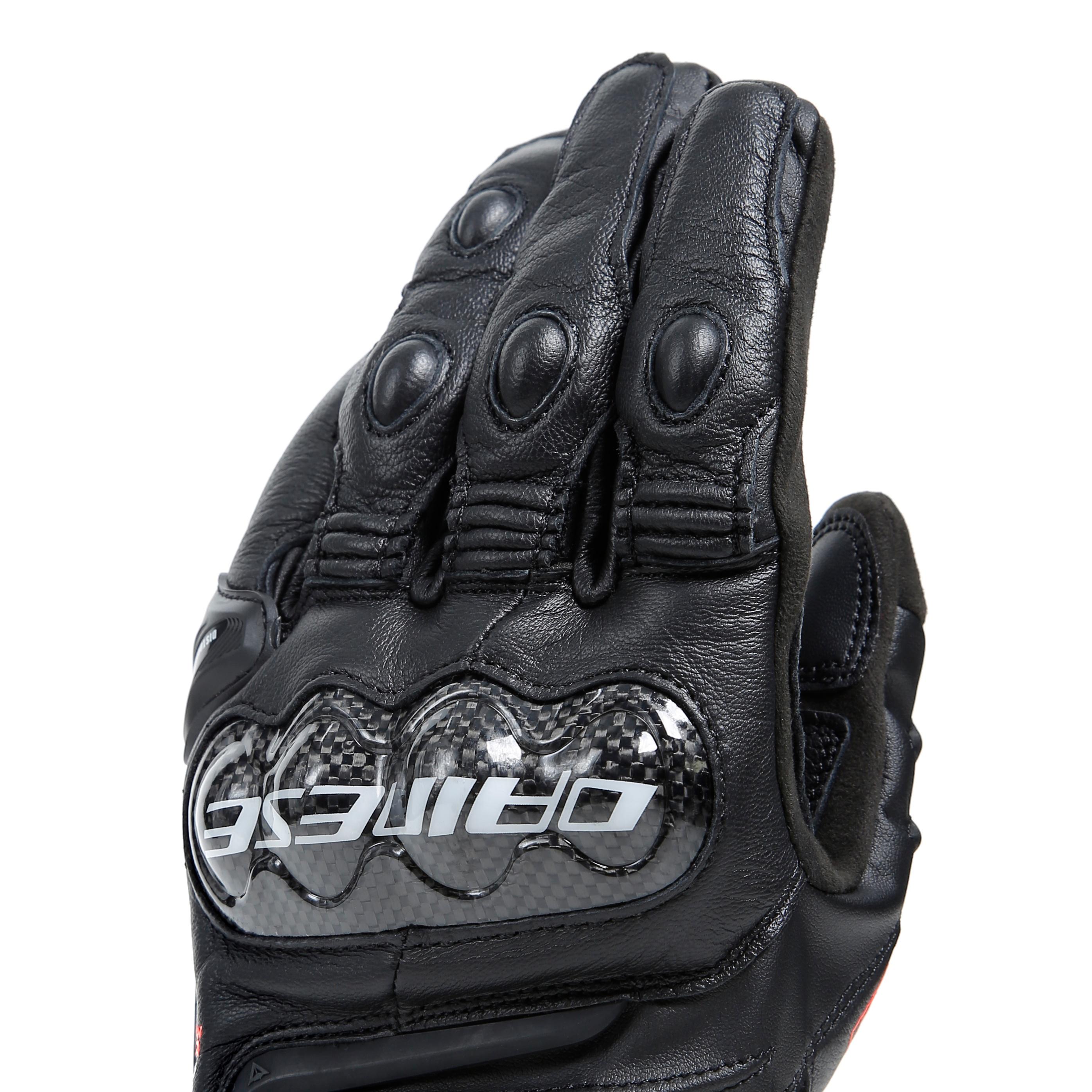 CARBON 4 - GUANTI MOTO CORTI IN PELLE UOMO - BLACK/BLACK - 10