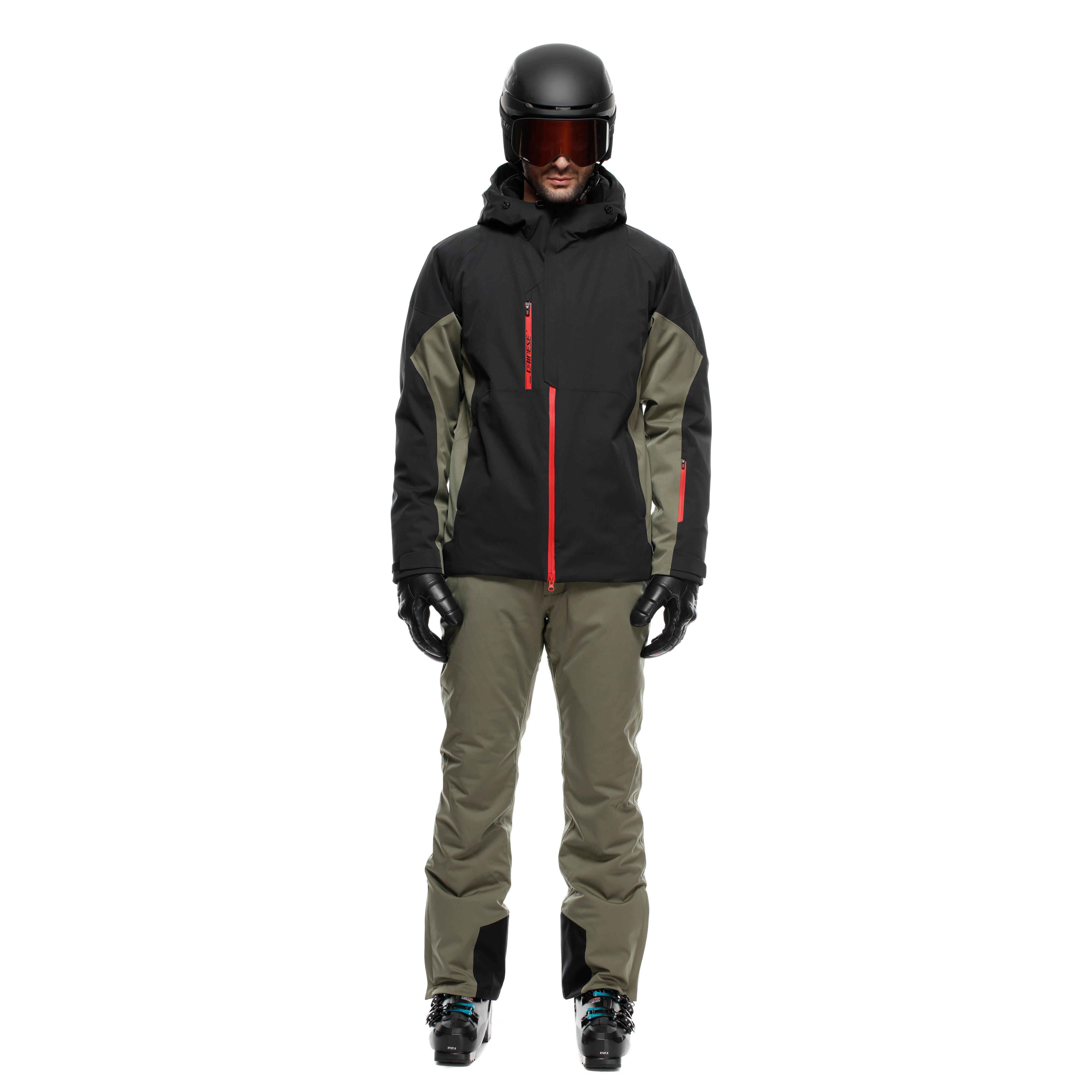 ETRA AEROSENSE-DRY - MEN'S SKI JACKET - STRETCH LIMO/GREEN FOUR - 3