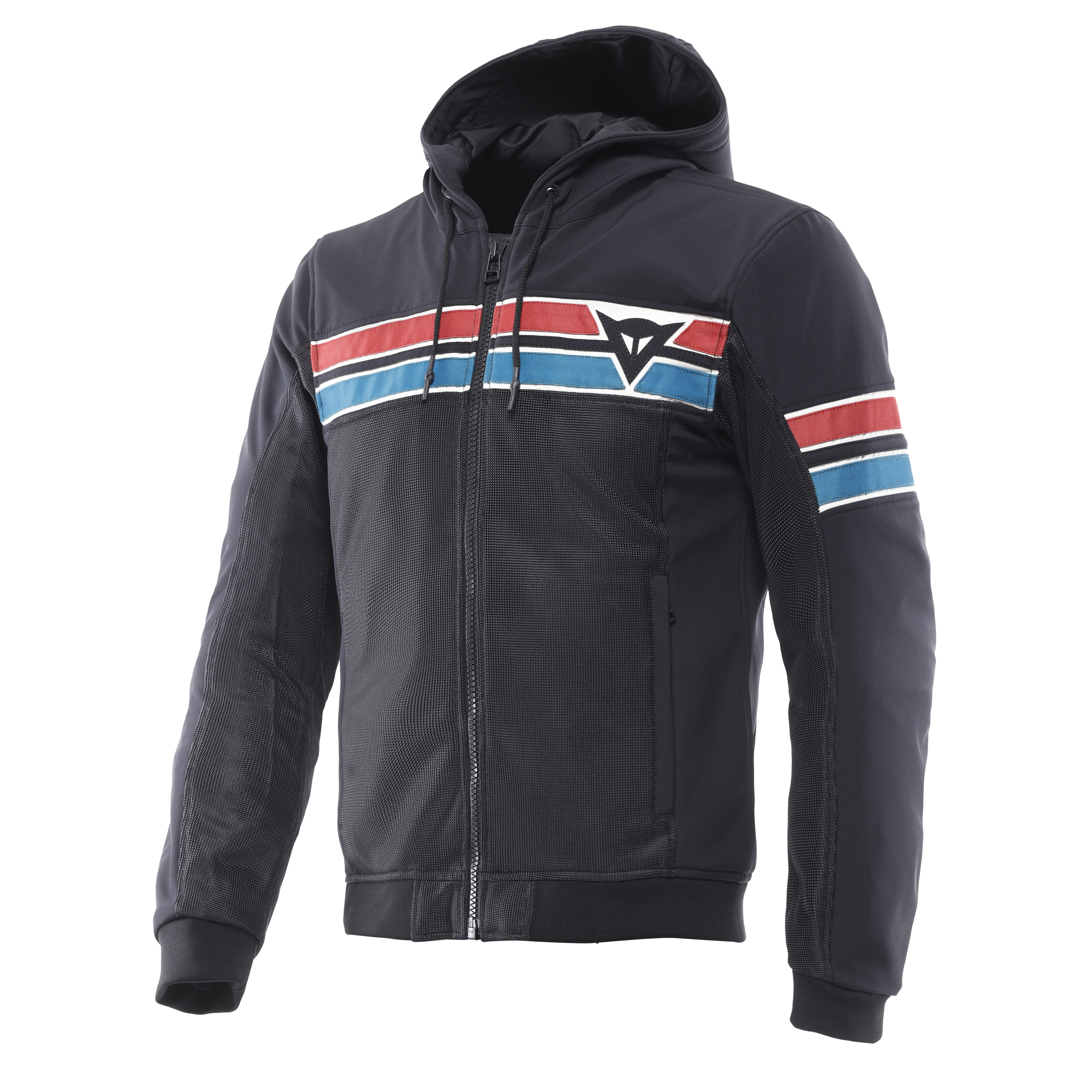 VINTEDGE AIR TEX - MEN'S SUMMER MESH MOTORCYCLE JACKET - BLACK/BLUE/RED - 1