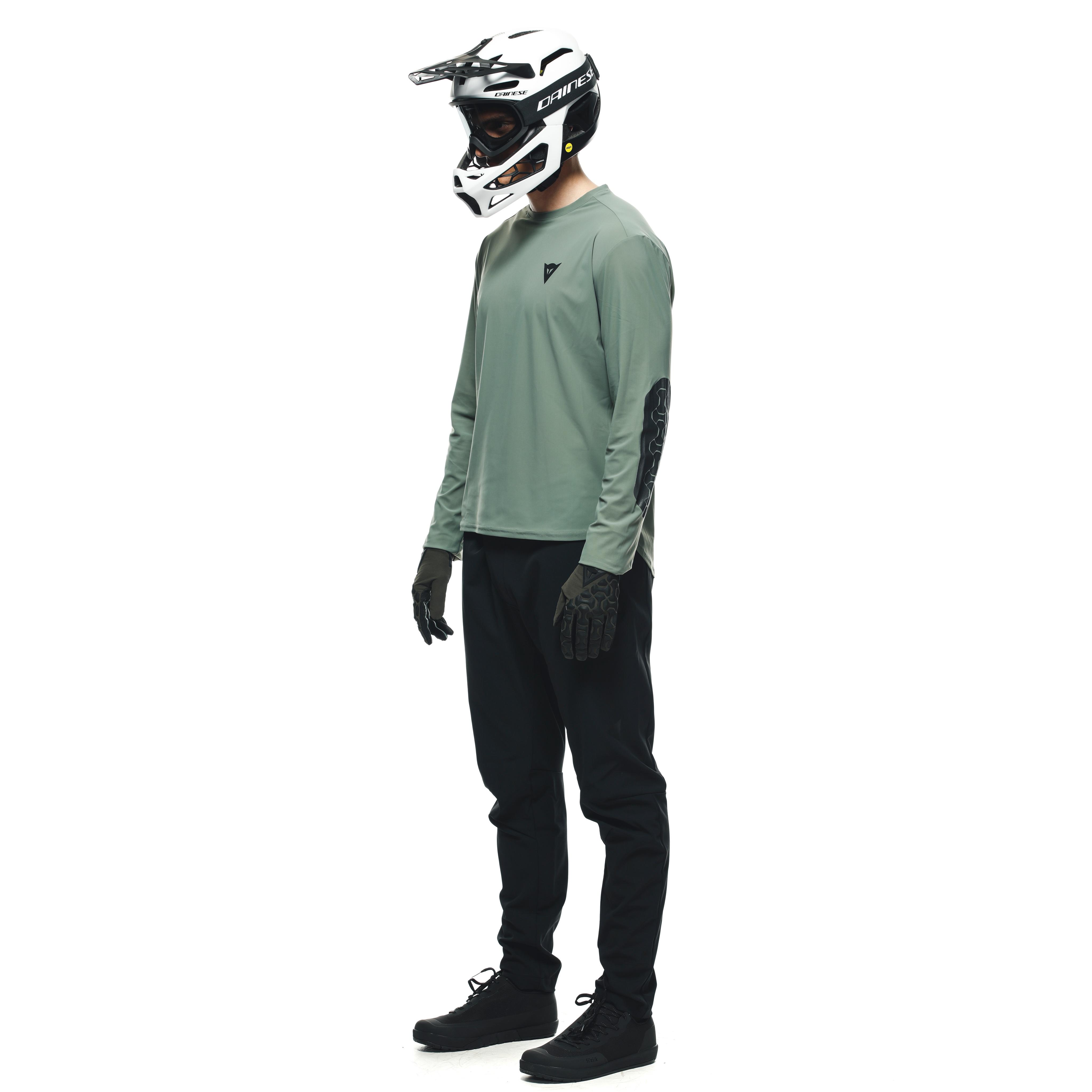 HGR JERSEY LS - MEN'S LONG SLEEVE BIKE T-SHIRT - SAGE-GREEN - 4