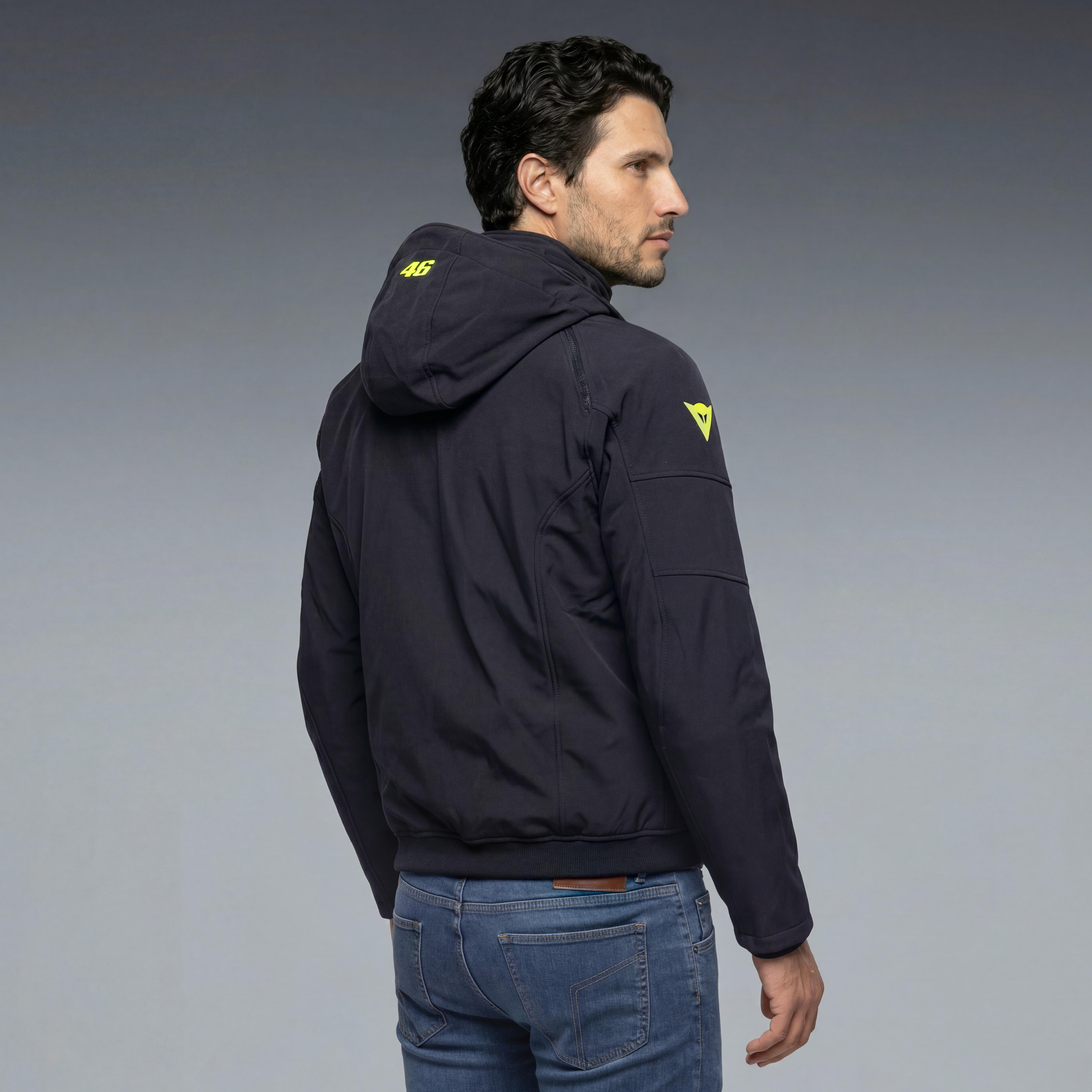 IGNITE 2 TEX VR46 - MOTORCYCLE JACKET IN TEXTILE MEN - BLACK/YELLOW-FLUO - 4
