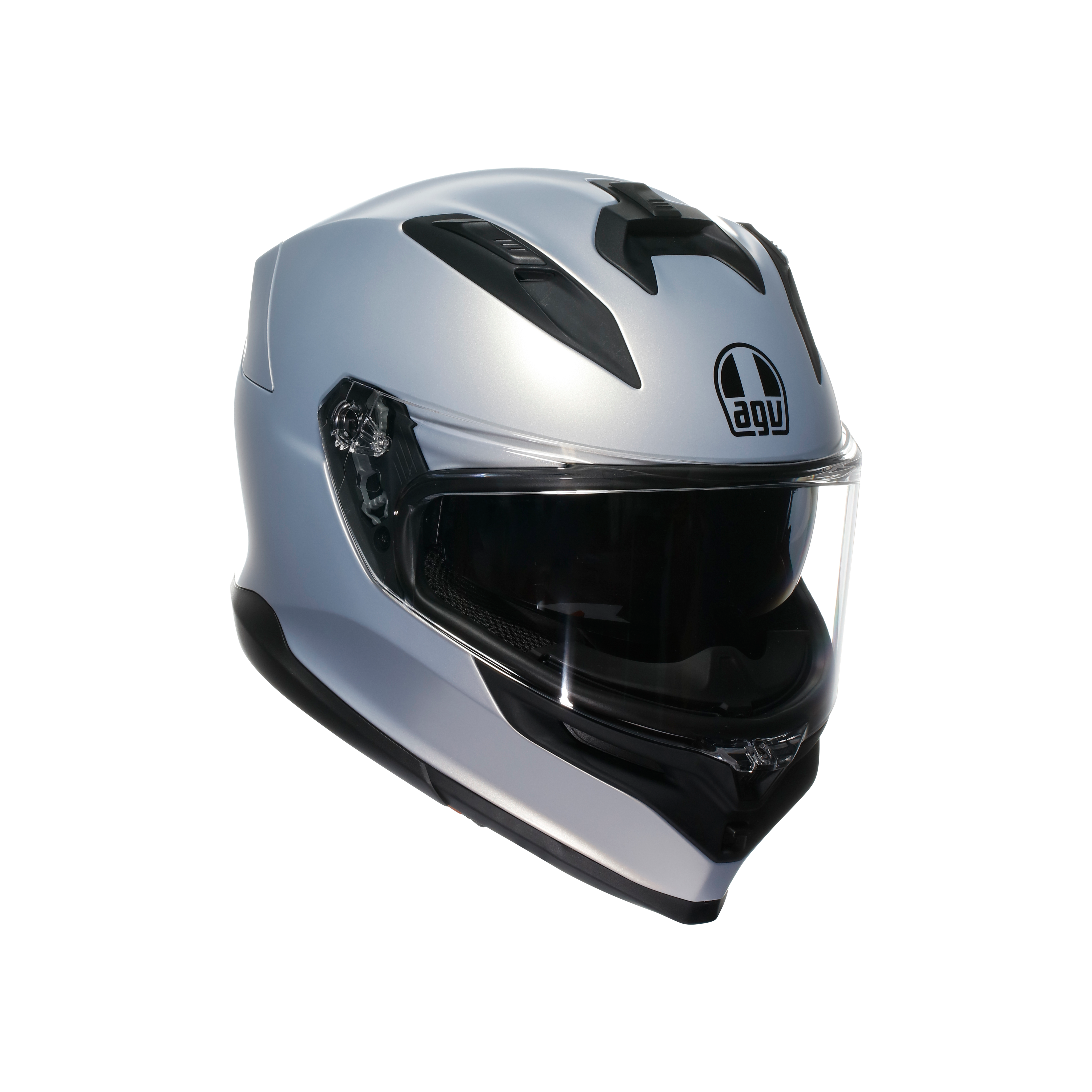 K7 MPLK MONO MATT PRISMA SILVER - MOTORBIKE FULL FACE HELMET DOT (E2206) -  - 1
