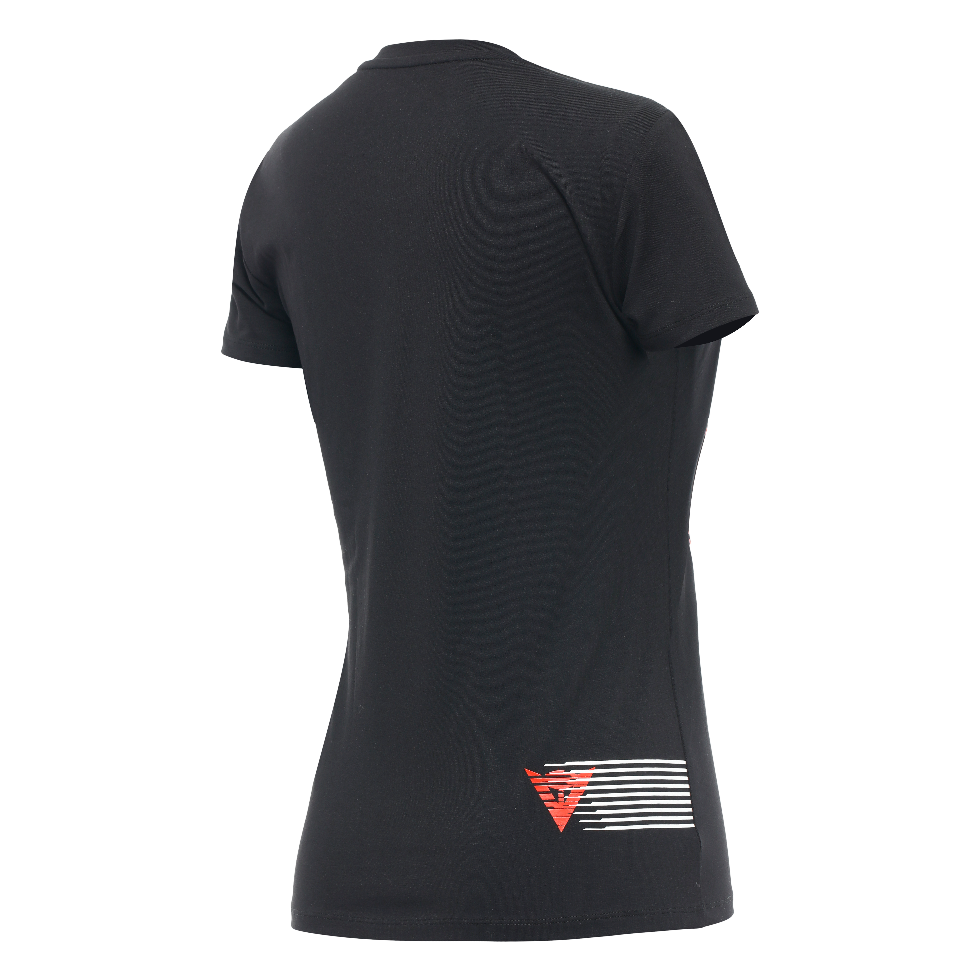 DAINESE LOGO - WOMEN'S T-SHIRT - BLACK/FLUO-RED - 2