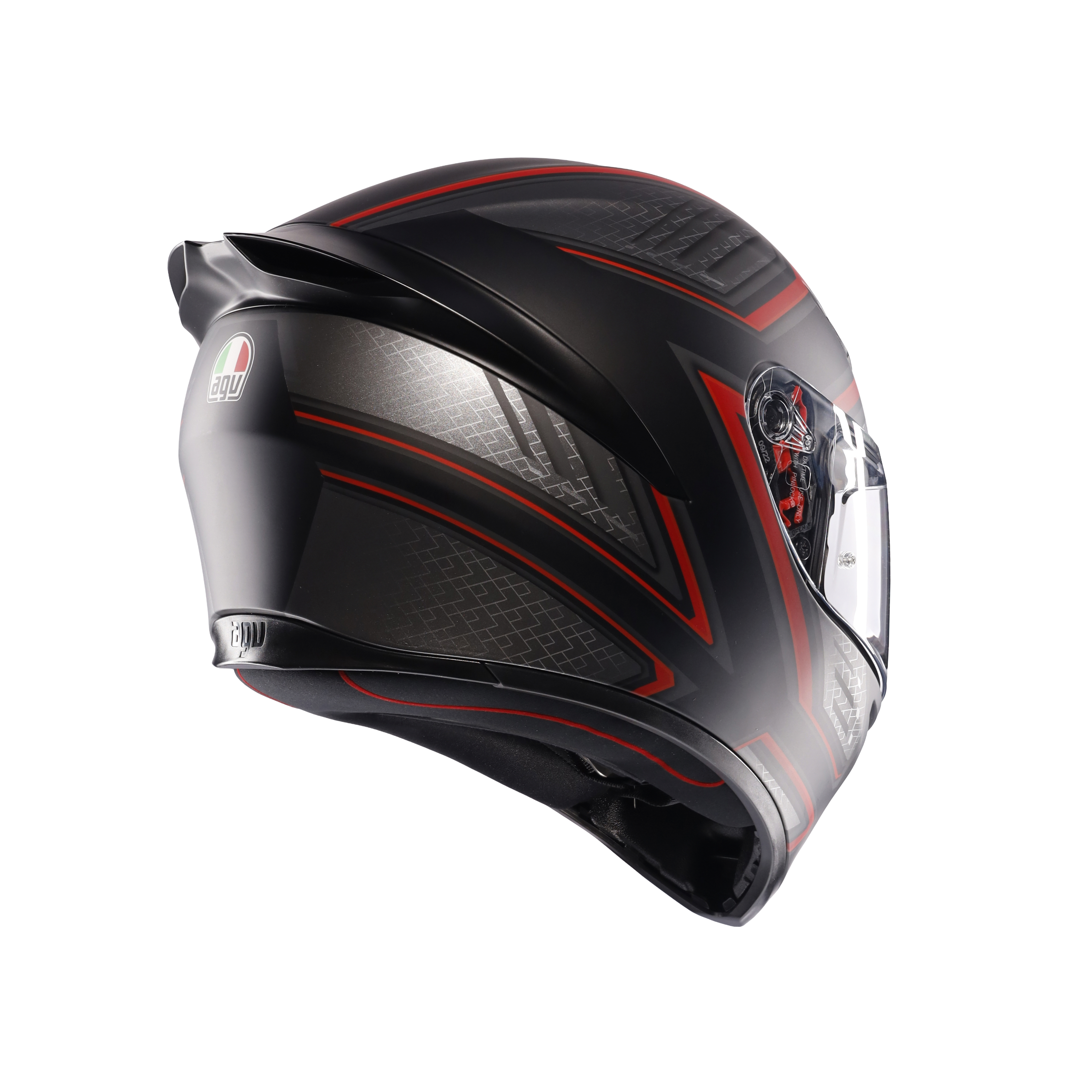 K1 S SLING MATT BLACK/RED - CASQUE MOTO INT&Eacute;GRAL E2206 -  - 4