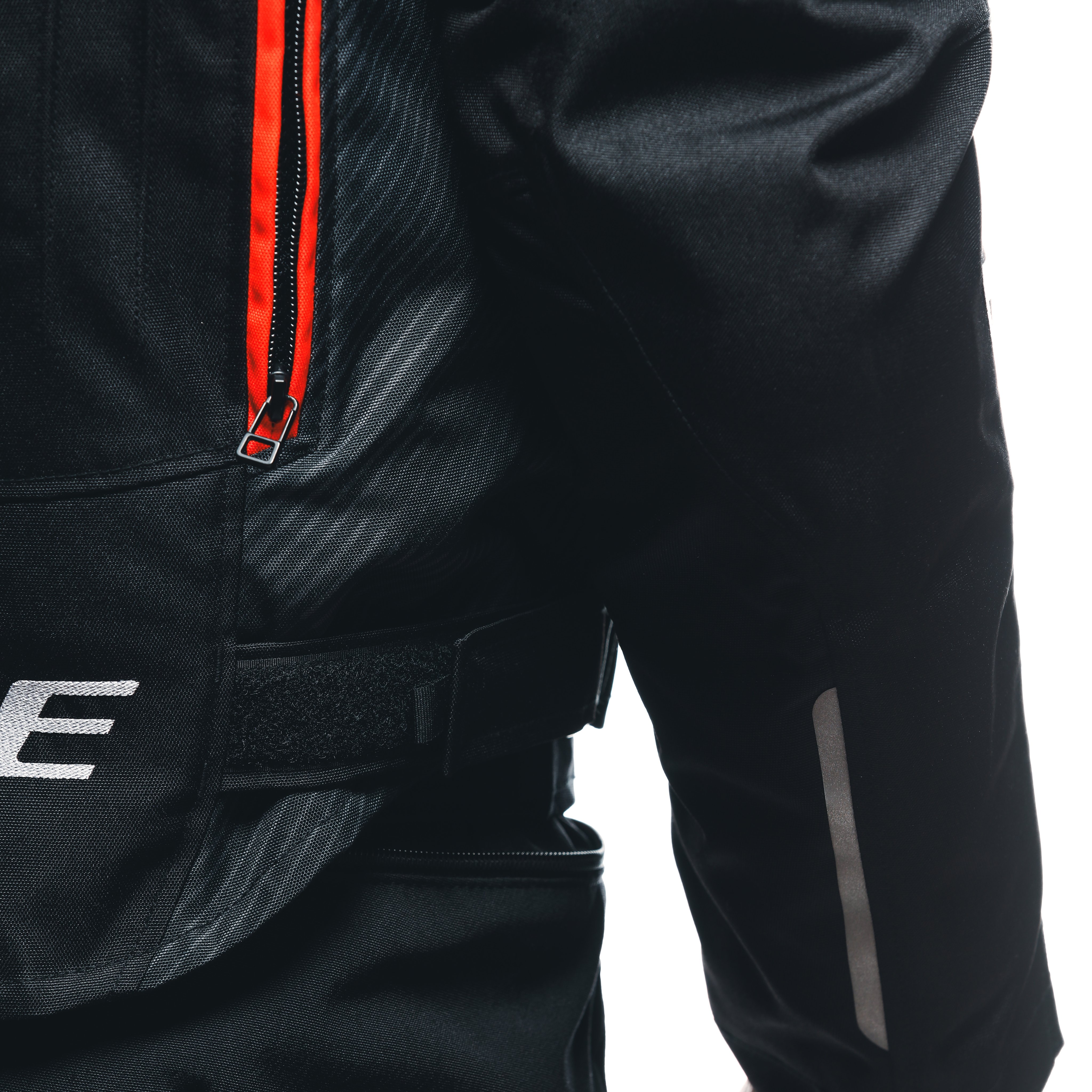 AVRO 5 - GIACCA MOTO IN TESSUTO DA UOMO - BLACK/RED-FLUO/WHITE - 12